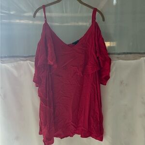 Torrid Vibrant Red Ruffle Camisole